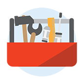 Toolbox full of tools